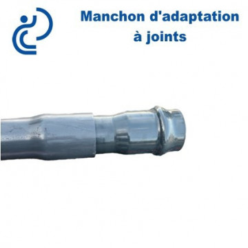 Manchon d'adaptation PVC Pression PN16 Ø110 Femelle à joints - Mâle à coller