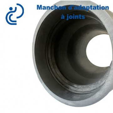 Manchon d'adaptation PVC Pression PN16 Ø315 Femelle à joints - Mâle à coller