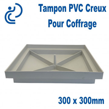 Tampon PVC creux pour Coffrage 30x30