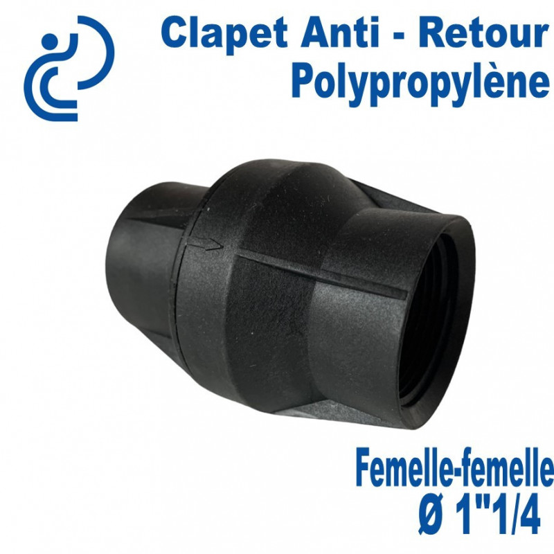 Clapet Anti-retour Polypropylène Ø11/4 Femelle - Femelle