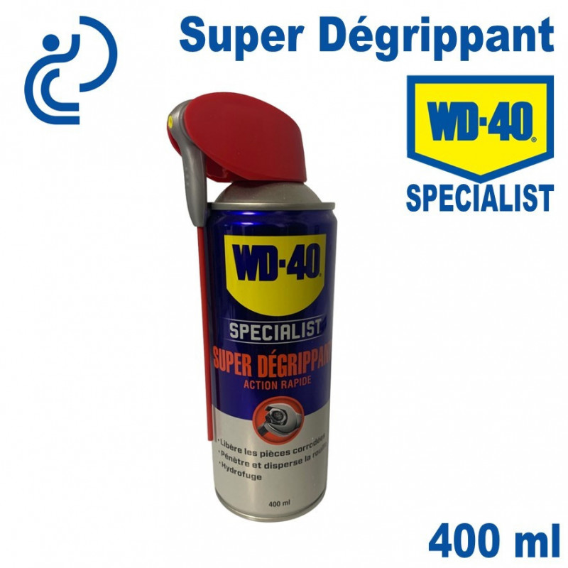 WD-40 Specialist • Super Dégrippant • Spray Double Position • Efficacité  Immédiate • Dégrippe rapidement et facilement • Résistant à l'Eau •
