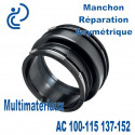 Manchon Réparation Asymétrique AC Ø100-115 137-152 Multimatériaux