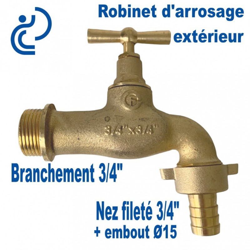 1pc Un robinet d'arrêt de 3/4 pour tuyau de jardin un - Temu France