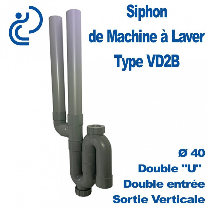 SIPHON - Siphon universel entrée 11/2 et 11/4 sortie D32 et 40 mm