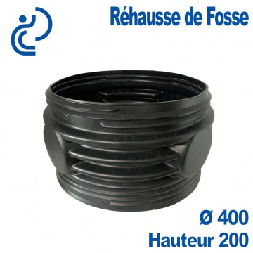 Rehausse PEHD pour Fosse Septique RIKUTEC (Sotralentz) Ø400 Ht 200