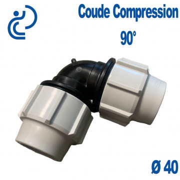 coude compression 90° Ø40