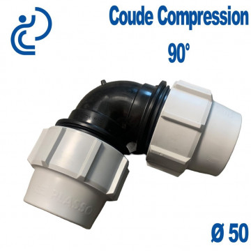 coude compression 90° Ø50