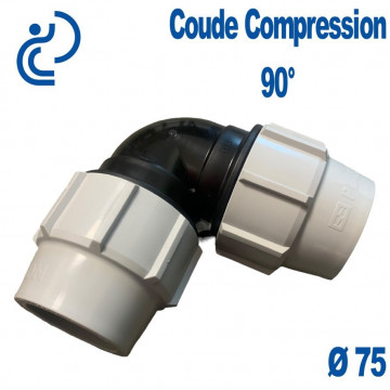 coude compression 90° Ø75