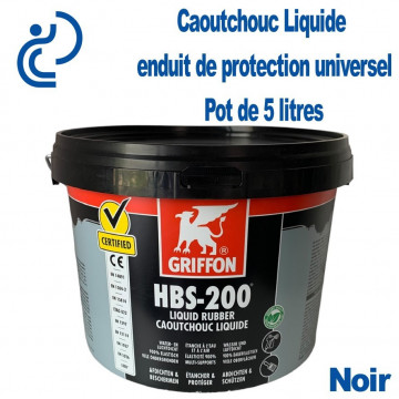 Caoutchouc Liquide de protection étanche HBS-200 Pot de 5 litres