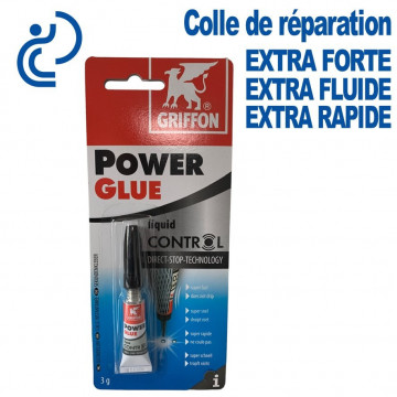 Colle Extra-Forte POWER CONTROL en tube 3 grammes