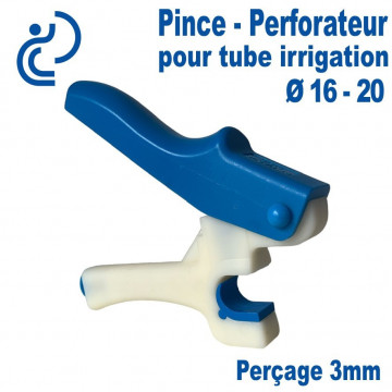 Pince Perforateur pour tuyaux irrigation Ø16 à 20 avec perçage 3mm