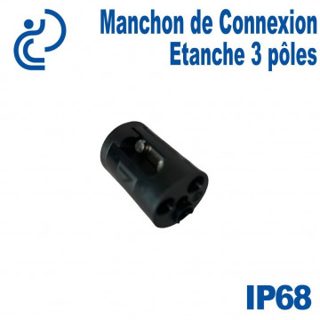 Manchon Droit de Connexion Etanche 3 pôles 0,5 à 4mm2
