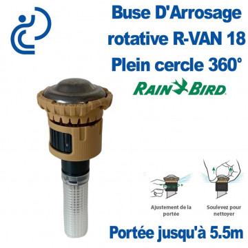 Buse Rotative à portée réglable R-VAN18 360° (beige)