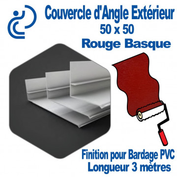 Couvercle d'angle Extérieur PVC PREMIUM Rouge Basque