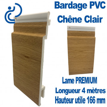 Lame Bardage PREMIUM Chêne Clair PVC cellulaire