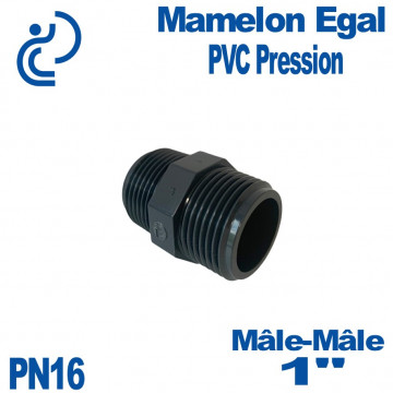 Mamelon Egal PVC Pression 1" PN16