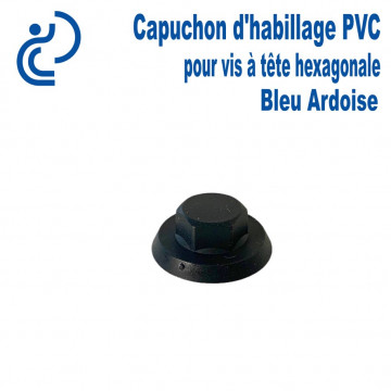 Capuchon PVC Pour tête de vis hexagonale Bleu Ardoise