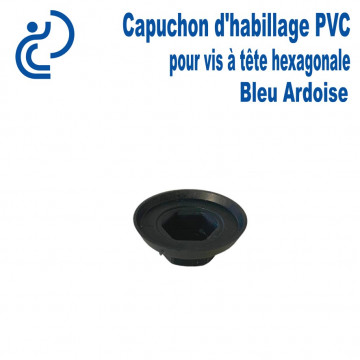 Capuchon PVC Pour tête de vis hexagonale Bleu Ardoise