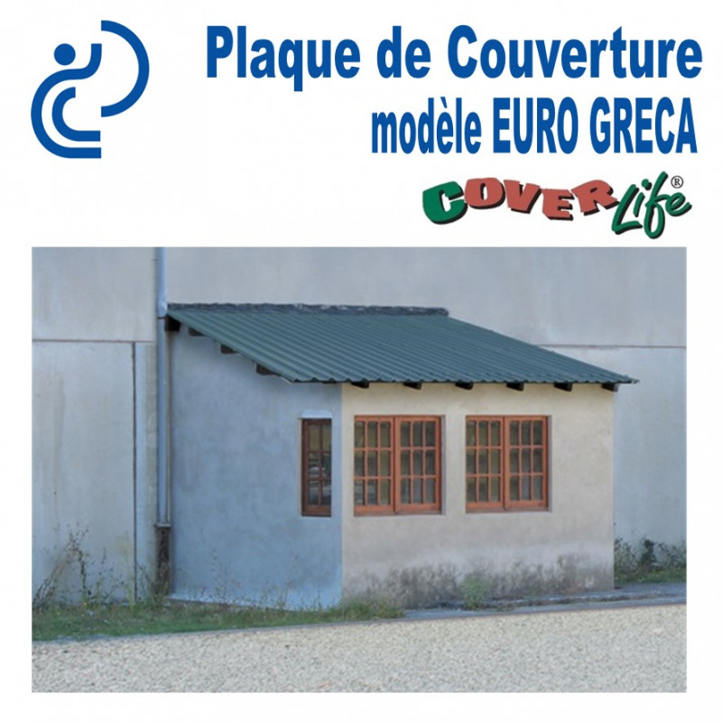 Plaque de Couverture EURO GRECA Bleu Ardoise 1060x3100mm