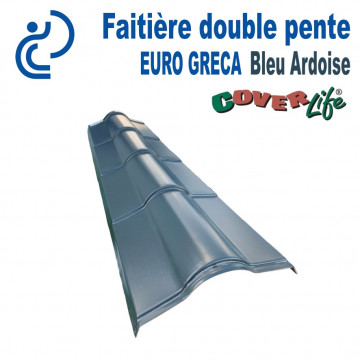 Faitière Structurée EURO GRECA Bleu Ardoise 1650x430mm