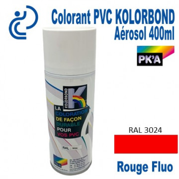 Coloration Rouge RAL3024 Spécial PVC KOLORBOND en Aérosol 400ml