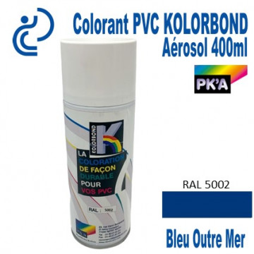 Coloration Bleu Outre Mer RAL5002 Spécial PVC KOLORBOND en Aérosol 400ml
