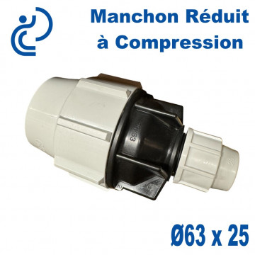 Manchon Réduit à Compression Ø63 x 25