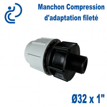 Manchon Compression d'adaptation Ø32 fileté 1"