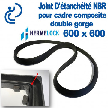 Joint NBR pour cadre composite double gorge 600 x 600