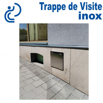 Trappe de Visite INOX prestige Cadre invisible à encastrer