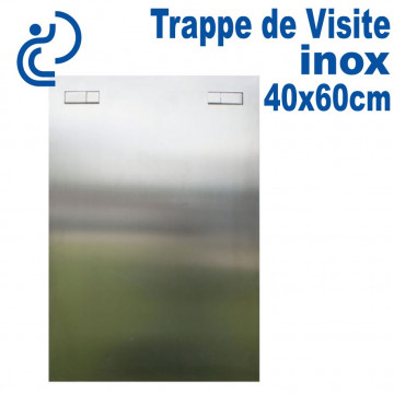 Trappe de Visite INOX prestige 40x60cm Cadre invisible à encastrer