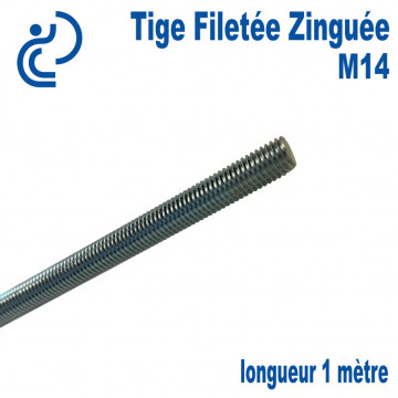 Tige Filetée Zinguée M14 Longueur 1 mètre