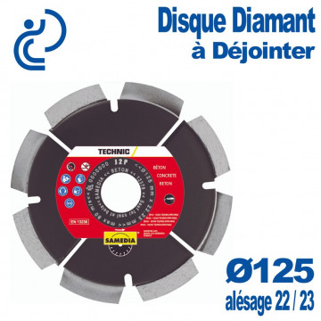 Disque Diamant à Déjointer Ø125 al 22, 23