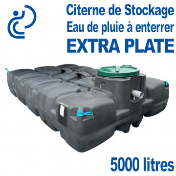 Cuve de Stockage EXTRA PLATE 5000 Litres PEHD à Enterrer