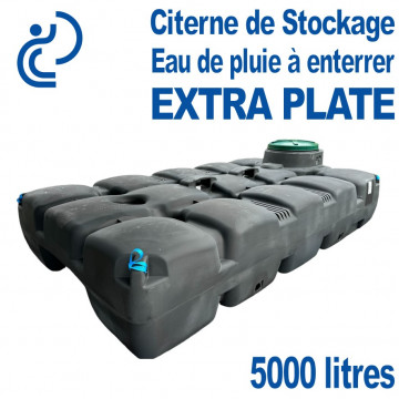 Cuve de Stockage EXTRA PLATE 5000 Litres PEHD à Enterrer