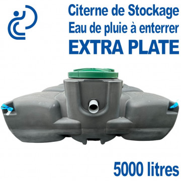 Cuve de Stockage EXTRA PLATE 5000 Litres PEHD à Enterrer