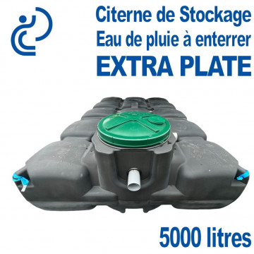 Cuve de Stockage EXTRA PLATE 5000 Litres PEHD à Enterrer