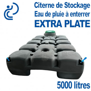 Cuve de Stockage EXTRA PLATE 5000 Litres PEHD à Enterrer