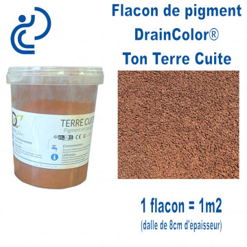 couleur TERRE CUITE pour Béton Coloré Drainant DRAINCOLOR