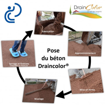 couleur Ecorse pour Béton Coloré Drainant DRAINCOLOR