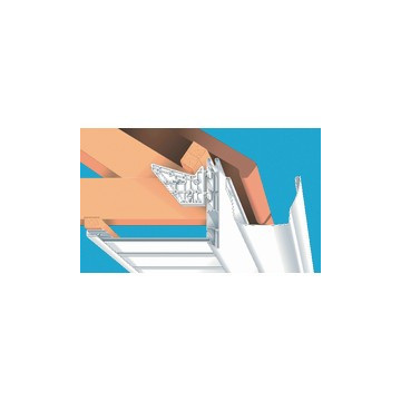 LAMBRIS PVC DE SOUS TOITURE Acajou 