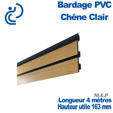 Lame bardage pvc claircel chêne clair 4ml