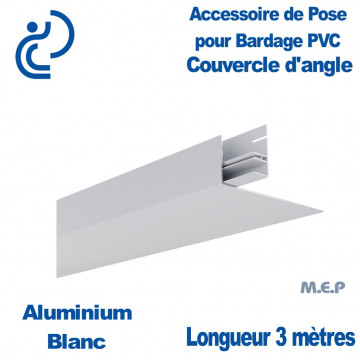 Couvercle d'angle Extérieur pour bardage Blanc 150x50 longueur 3ml