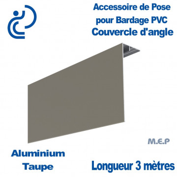 Couvercle d'angle Extérieur pour bardage Taupe 150x50 longueur 3ml