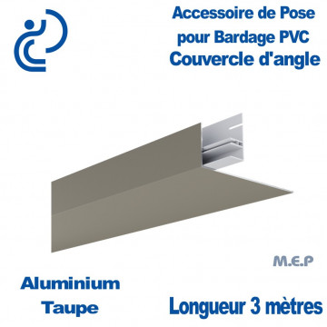Couvercle d'angle Extérieur pour bardage Taupe 150x50 longueur 3ml