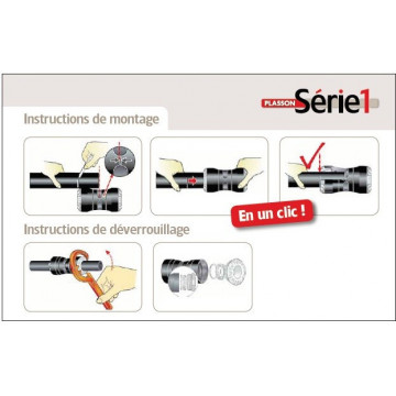 RACCORD SERIE1 MALE D25X1" filtage PP
