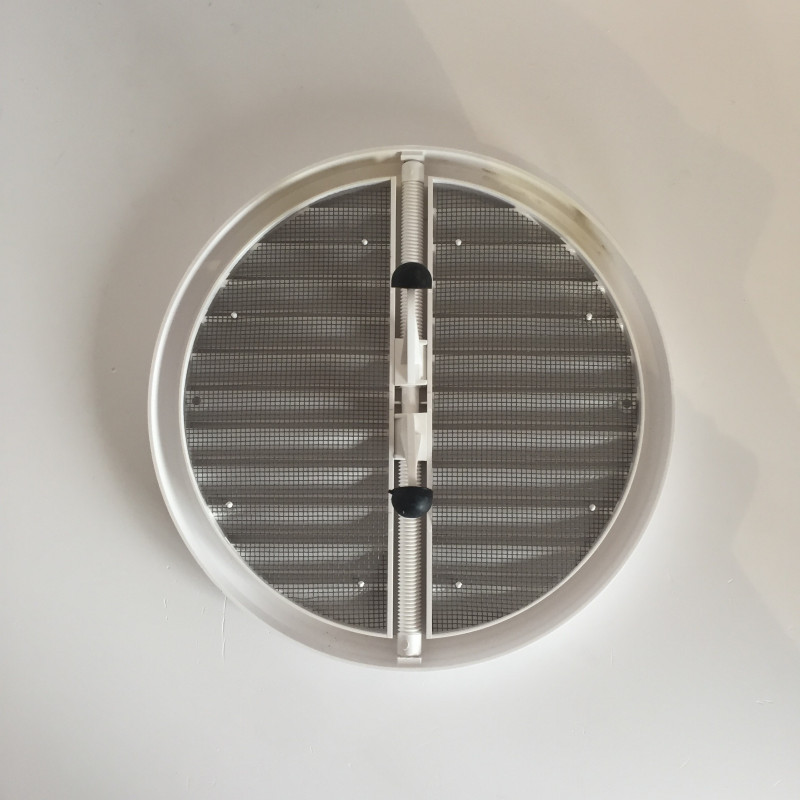 Grilles de ventilation ronde en PVC blanc D50