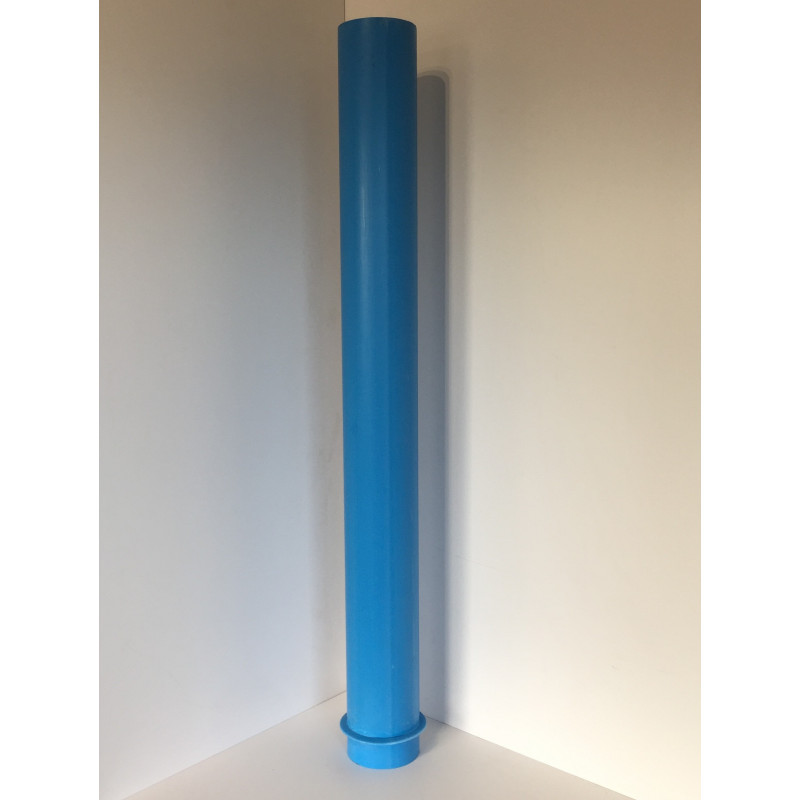 Tube fourreau à collerette 820/855 mm en PVC bleu