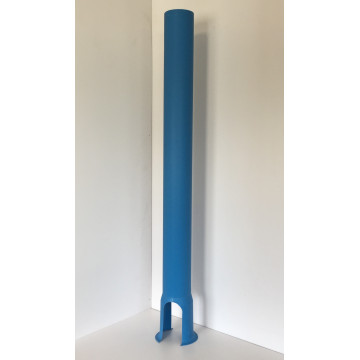 Tube tabernacle 1000 mm sans embase en PVC bleu