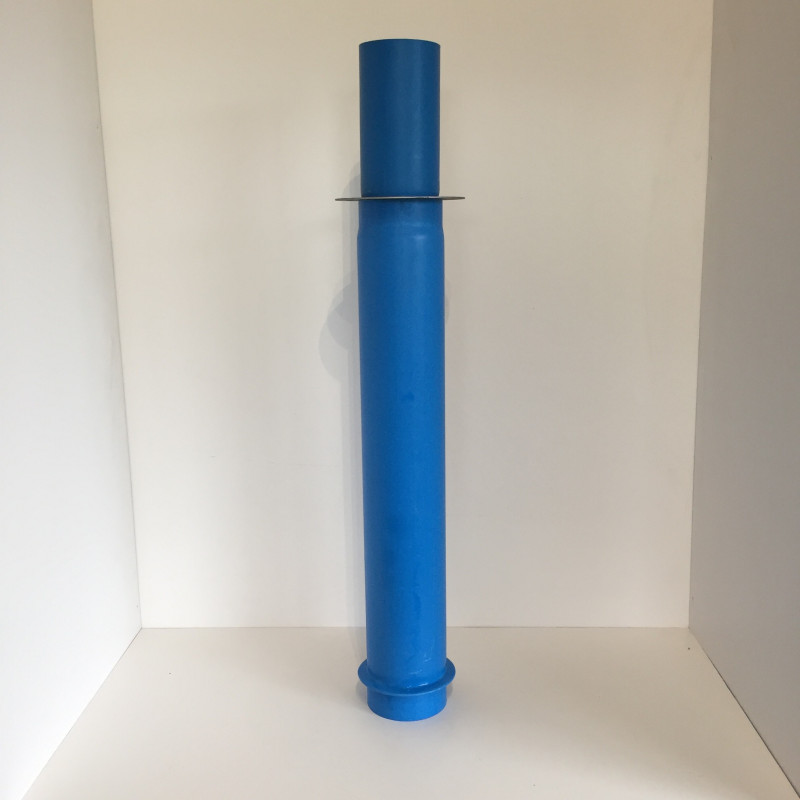 Tube télescopique à collerette 700/1100 en PVC bleu